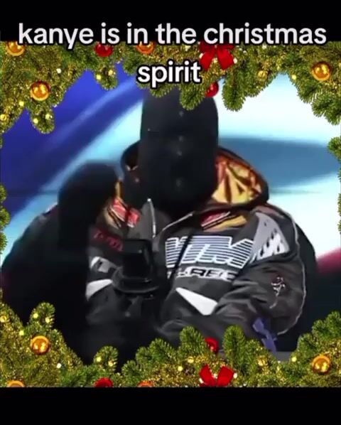 Kanye west in the christmas jolly vibe.mp4
